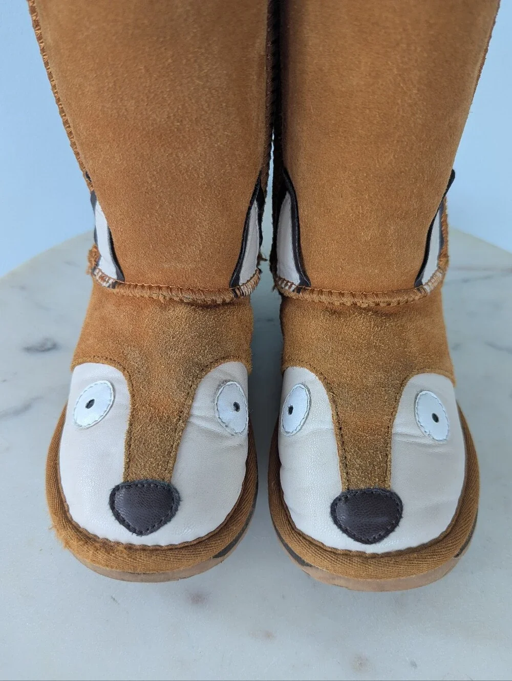 EMU Australia Kids Fox Theme Suede Winter Boots
